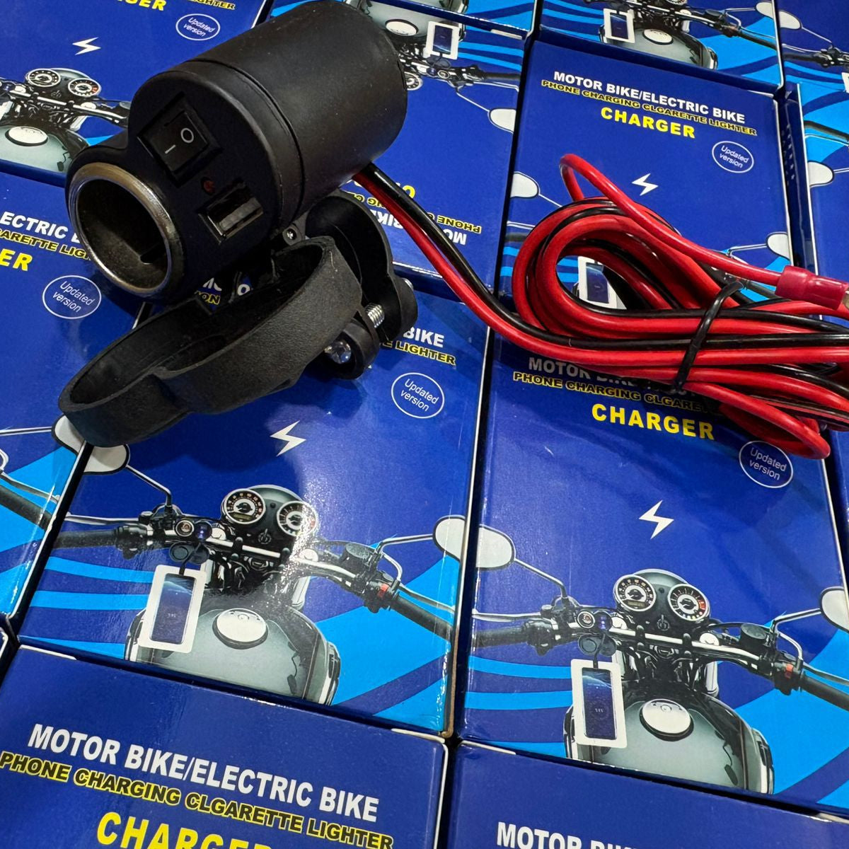 Motorcycle Handlebar Phone Charger